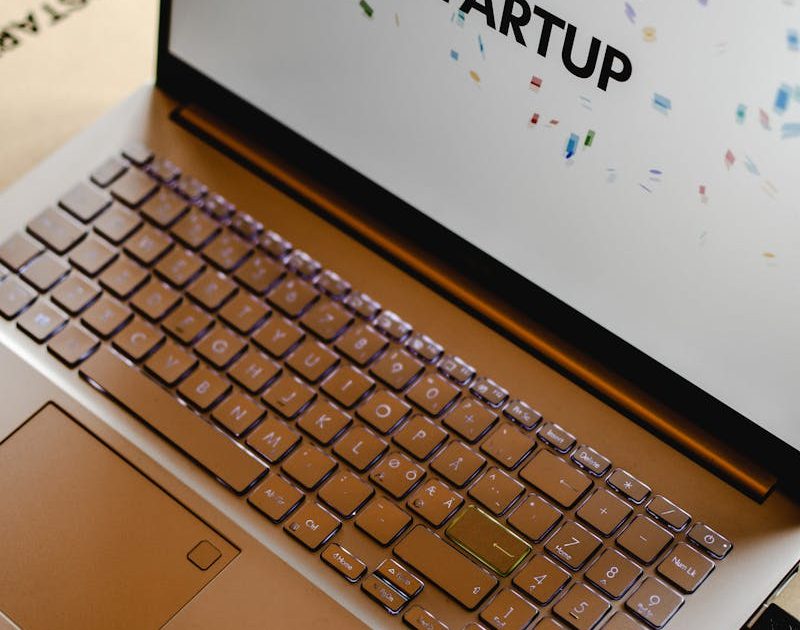 Photo by Eva Bronzini Close-up of a laptop screen displaying the word "STARTUP", ideal for business and tech themes.