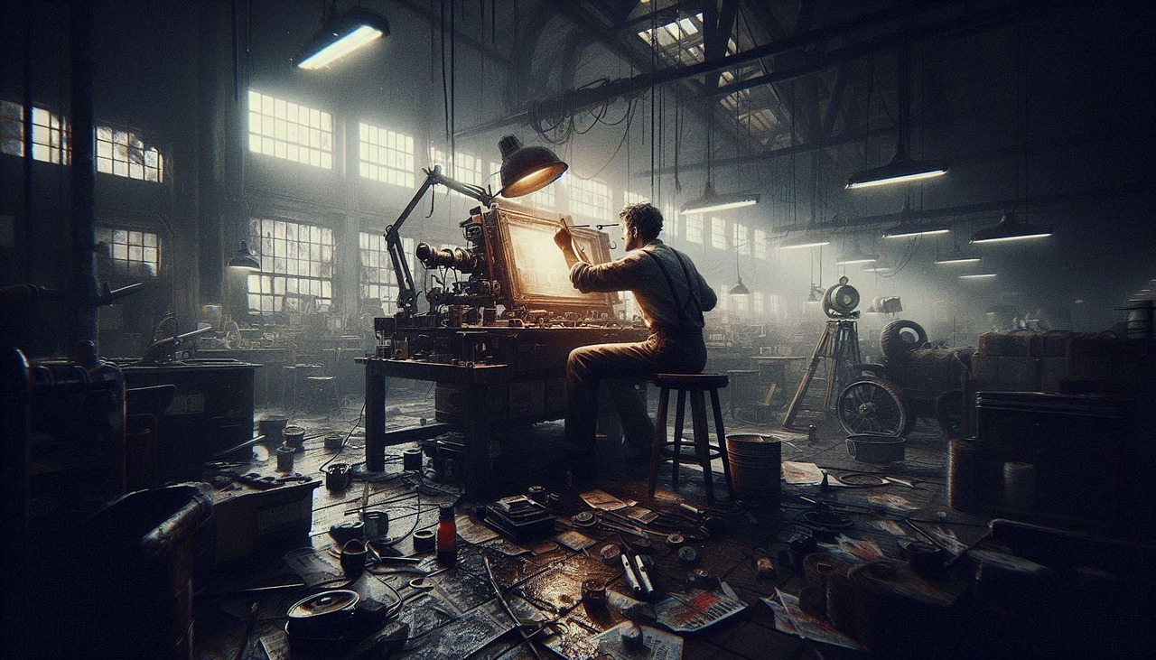 job, office, business, industry, table, computer, team, back to work, entrepreneur, workers, employees, money, finance, working day, small business, autonomous, workshop, precariousness, indebtedness, salary, agreement, junk contract, machinery, generated by ai